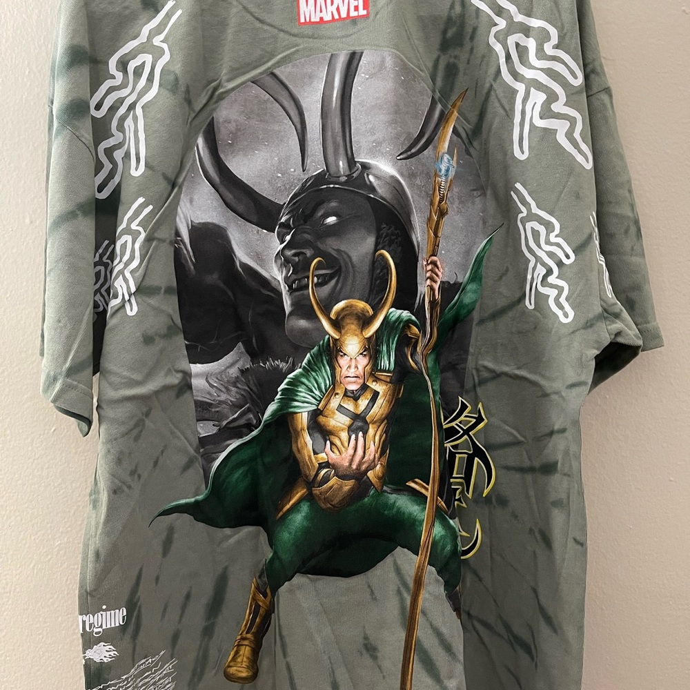 CIVIL REGIME BY DARC SPORT MARVEL LOKI  TSHIRT SIZE XL